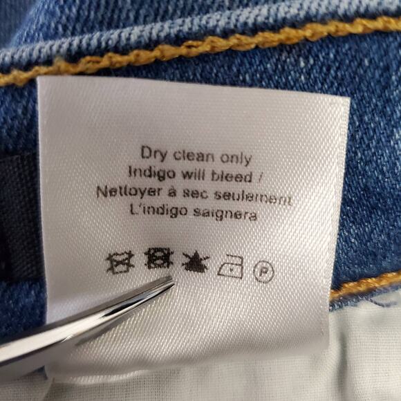 Veronica Beard Women's Carolyn Baby Boot High Rise Jeans Size 25/0 Tuxedo Stripe - Picture 8 of 11